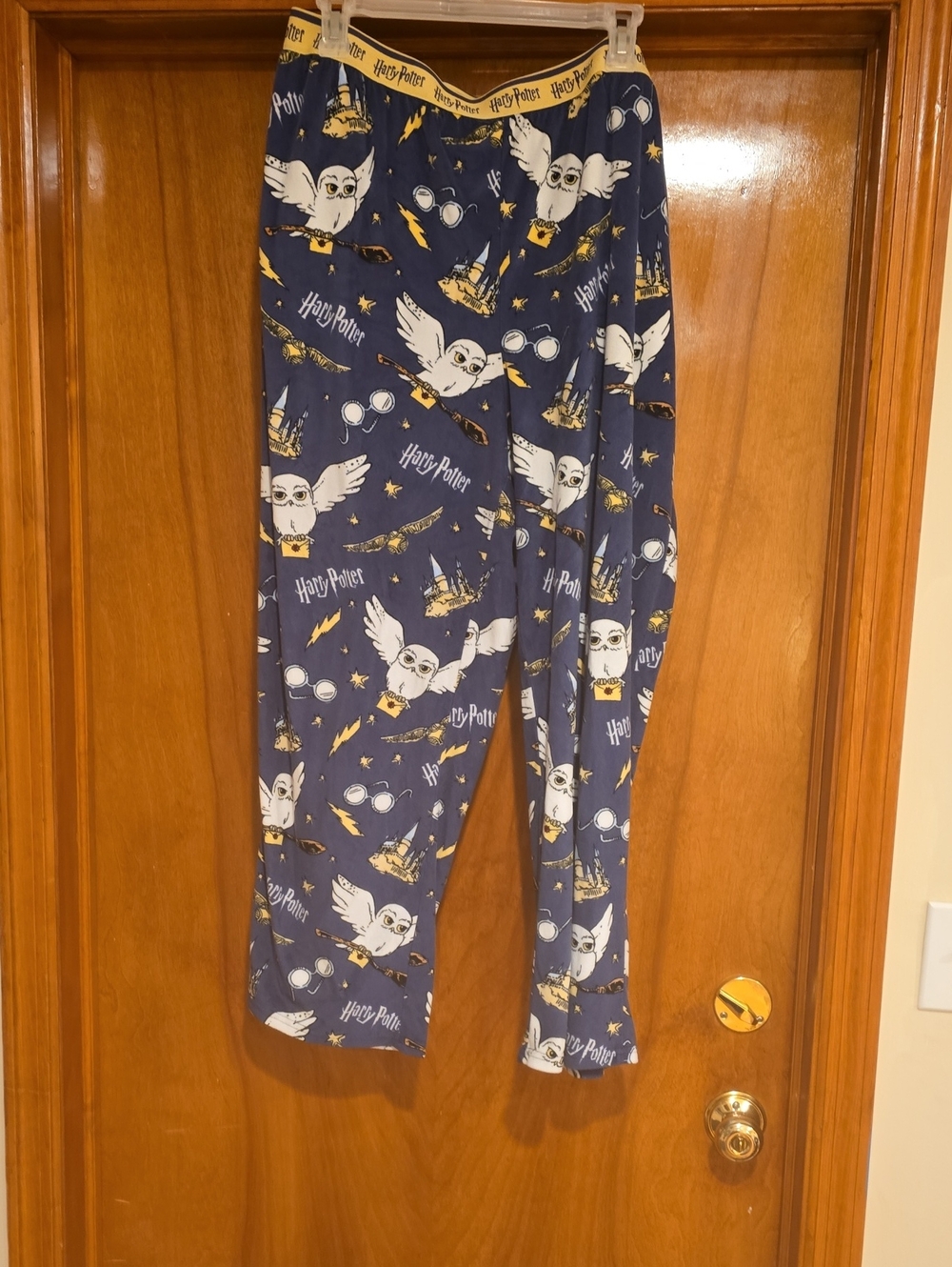 Warner Bros. Harry Potter Navy Blue and Gold Owl Pajama Pants
